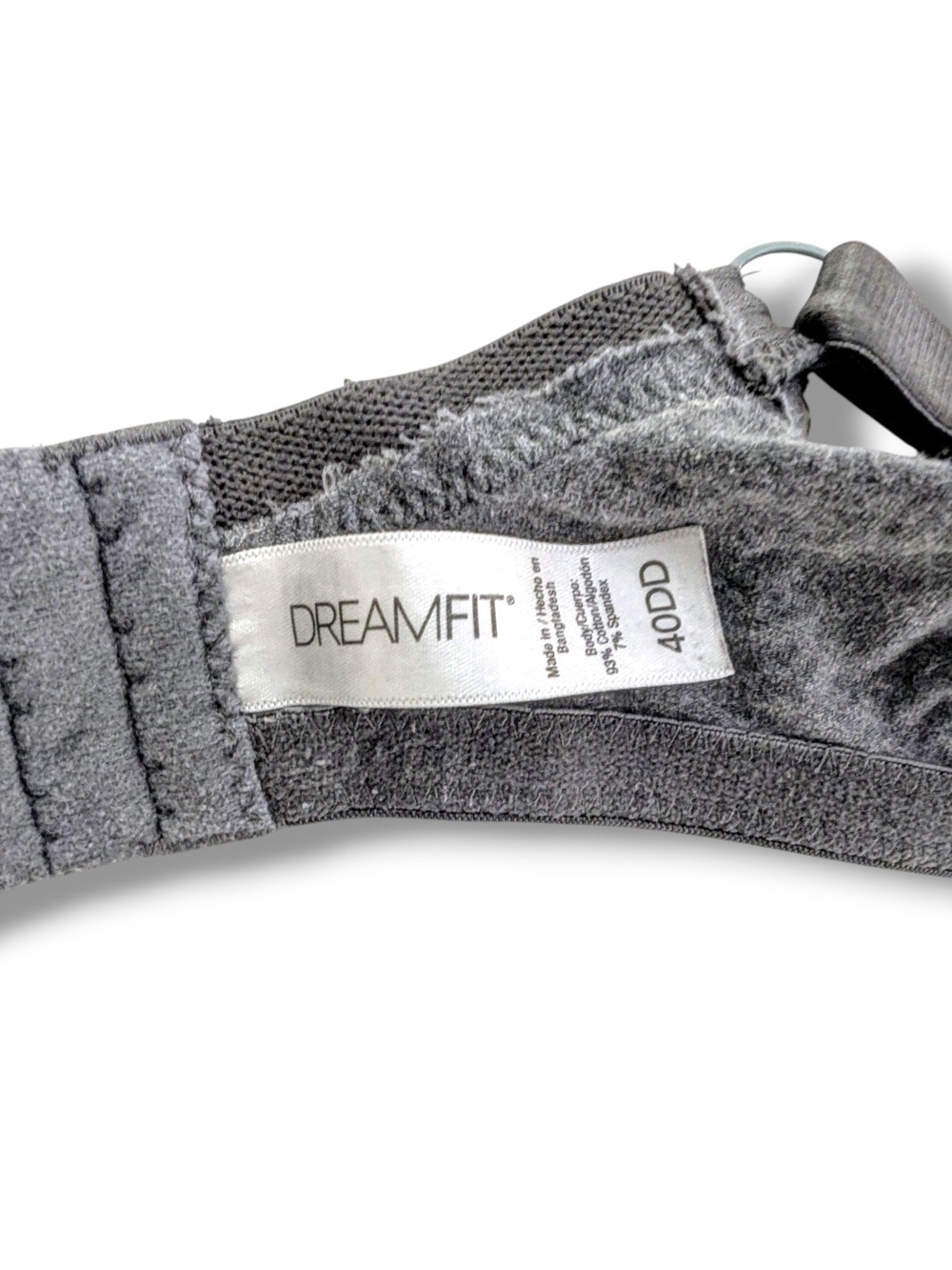 Seamless Comfort Molded T-Shirt Bra - Heather Gray, Size 40DD - Picture 3 of 4